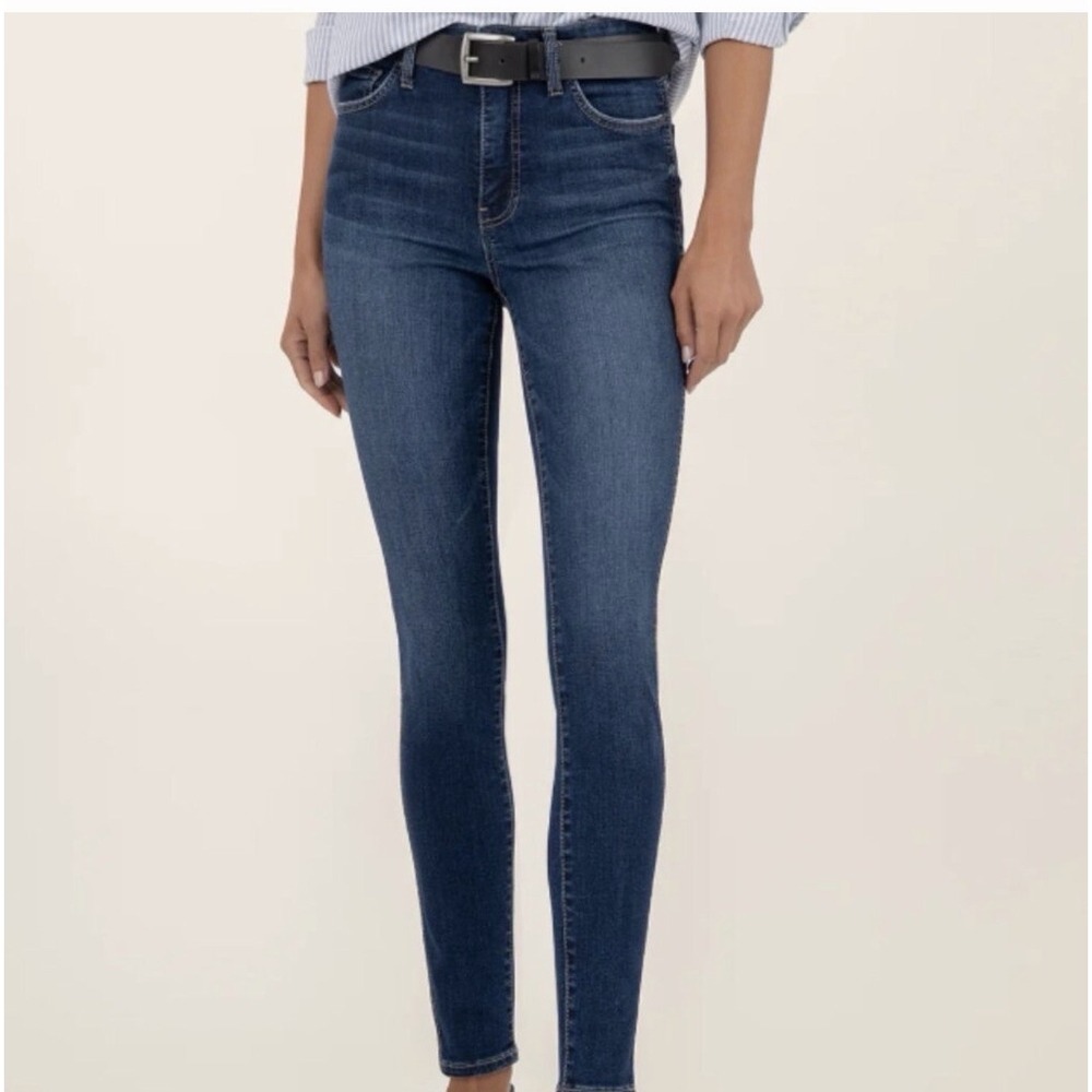 Kut from‎ the Kloth Jeans Toothpick Skinny Blue Dark Wash Stretch Denim Sz 10